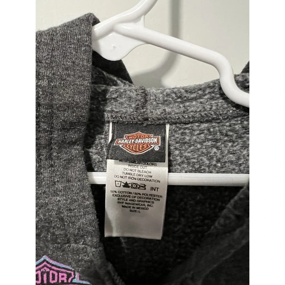Harley Davidson Zip-Up Hoodie House of Harley‎ Dayton Ohio Size Large Children's